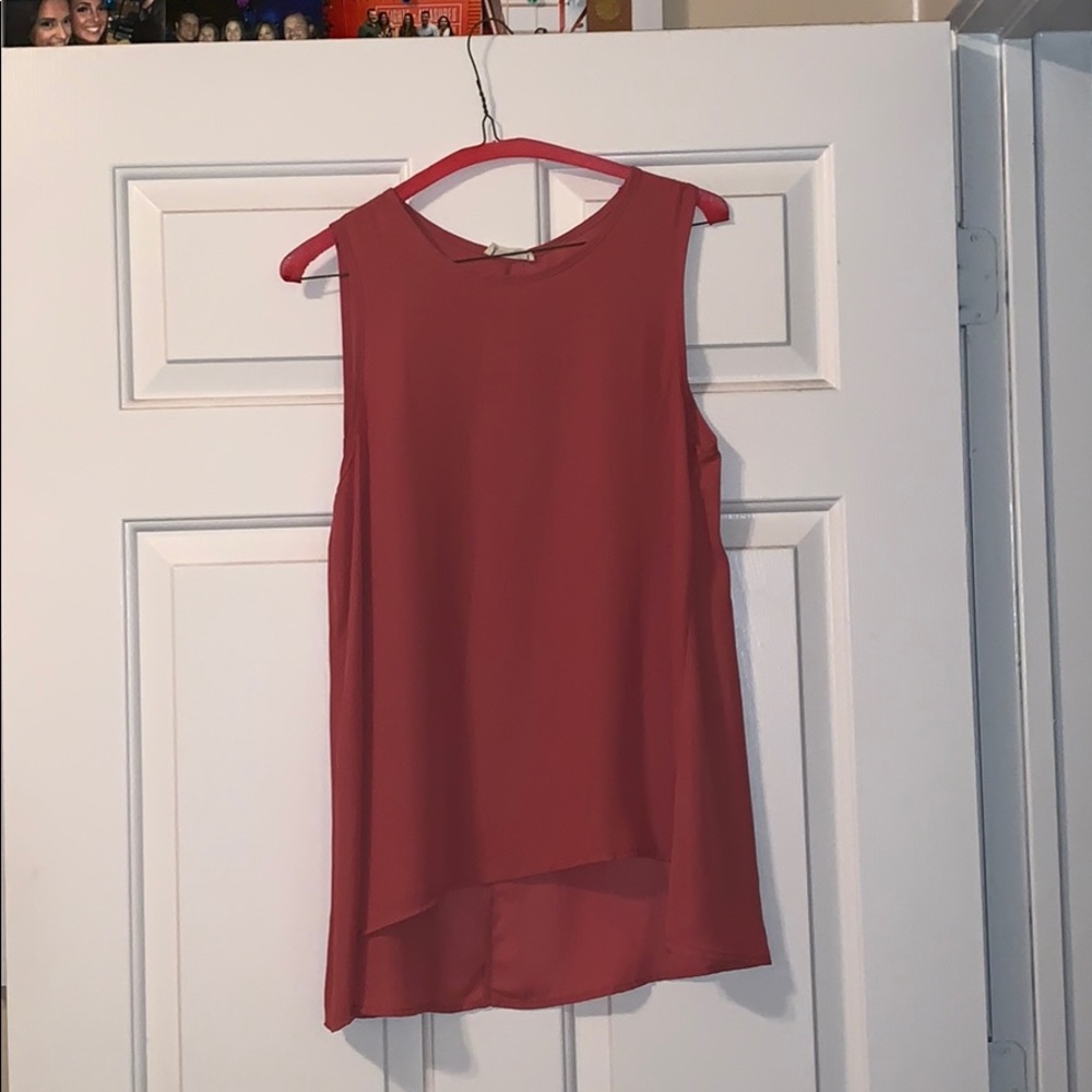 Coral blouse